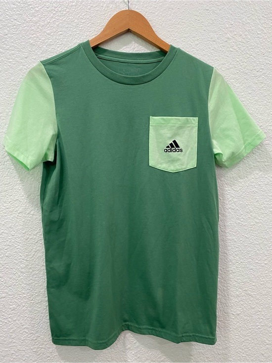 adidas Other - Adidas Shirt Boy’s Large Green Color Block Tee Preppy Sporty Back To School